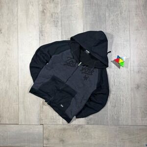 grey and black zoo York full zip skater Sherpa lined hoodie
